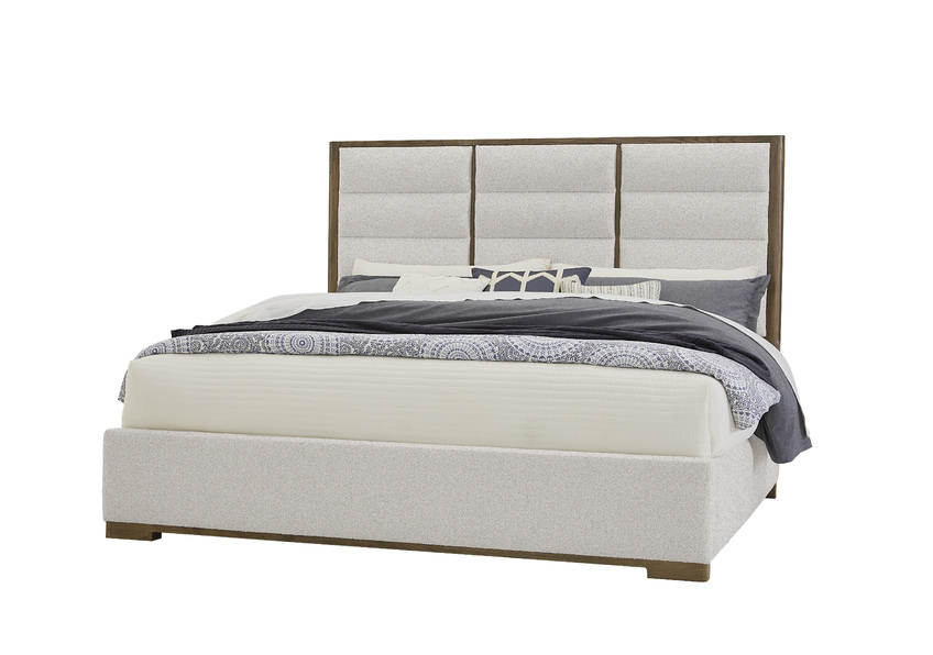 Erin's Upholstered Bed - Oatmeal  Fabric