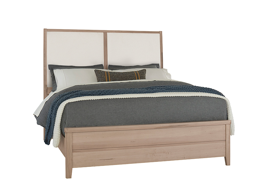 Upholstered Bed-White 