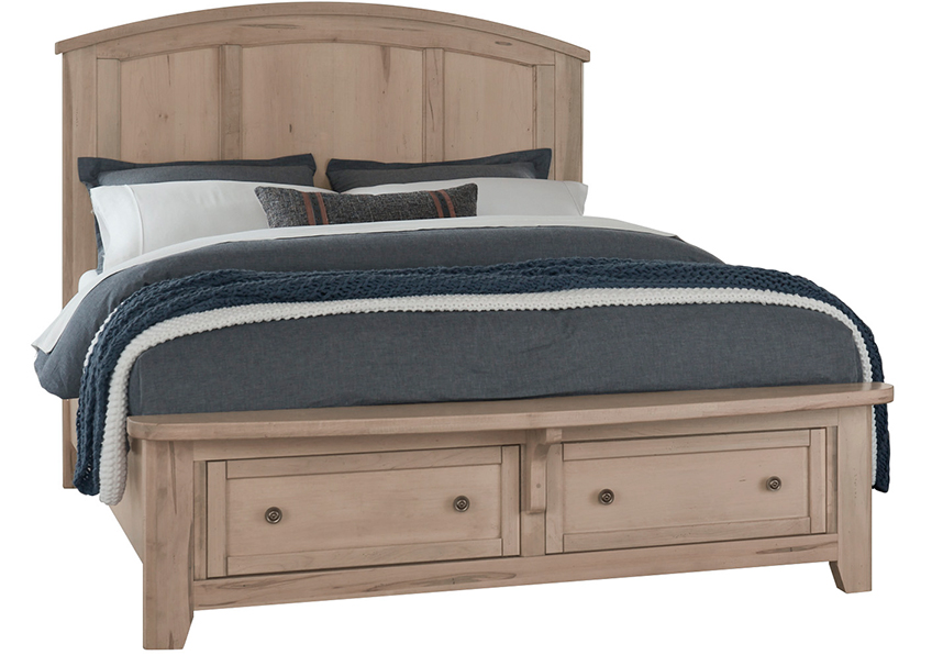 Arch Bed with storage footboard 