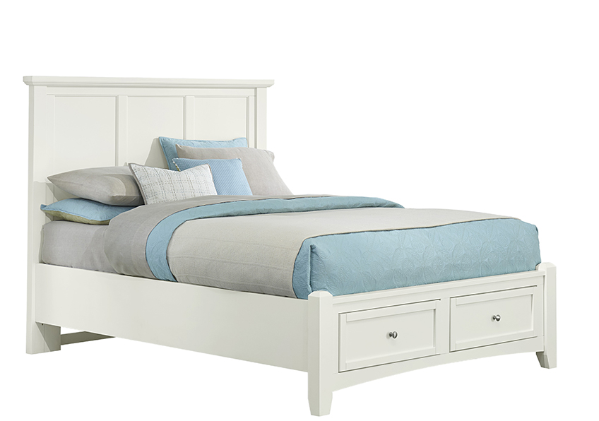 Full ,Queen, & King Mansion Storage Bed - White Finish